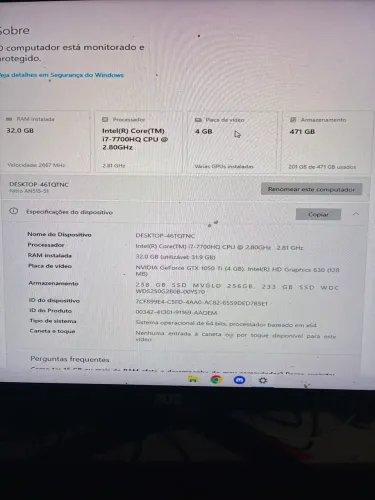 NOTEBOOK GAMER ACER NITRO ( LEIA A DESC) (ACEITO OFERTAS)