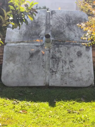 Cobertura de Fibra 2,72 x 2,72m Tipo Telhado para Quiosque