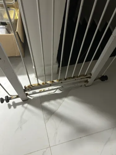Portão de segurança para crianças/pets metal branco