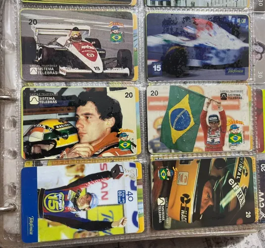 Coleção Cartão Telefônico Ayrton Sena 