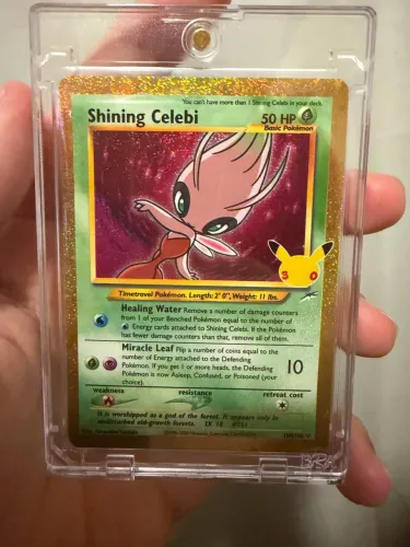 Pokémon tcg Shining Celebi (106/105) inglês celebração 30 anos