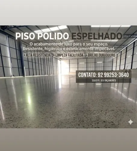 Piso polido,  concreto usinado 