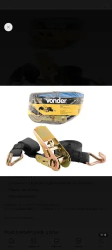 jogo de cintas catraca Vonder 800kg