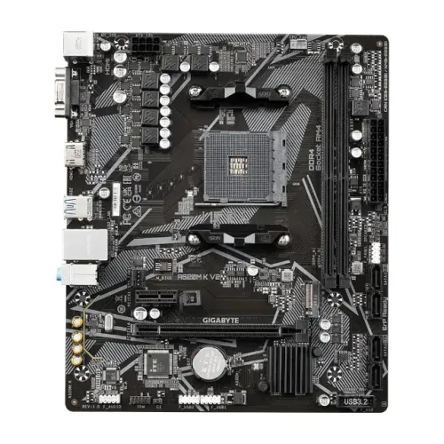 Placa-Mãe Gigabyte A520M K V2 Rev. 1.0, AMD, Micro ATX, DDR4, Preto