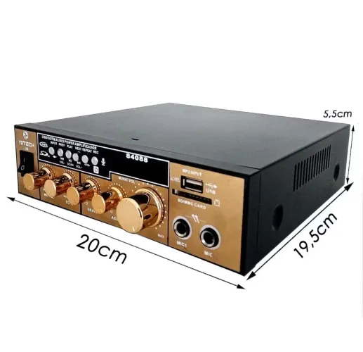 Amplificador de som Bluetooth com 6 caixas de som 70w