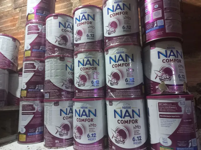 Latas de leite vazias 800g