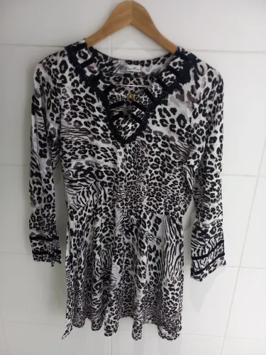 Vestido animal print