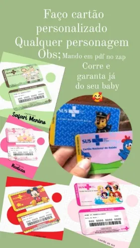 Cartão dos Sus Personalizados 