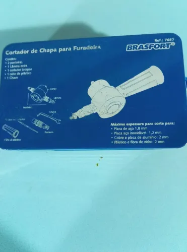 Cortador de chapa para furadeira de inox