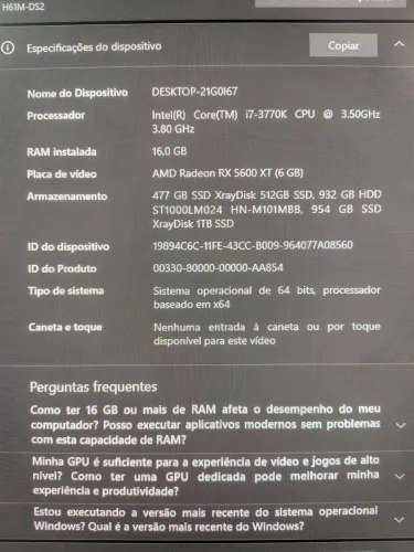 Computador gamer completo