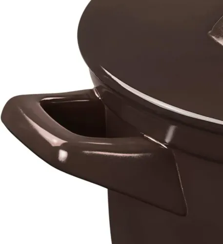 Caçarola de Cerâmica Duo+, 28cm, 6,0 Litros, Chocolate, Ceraflame