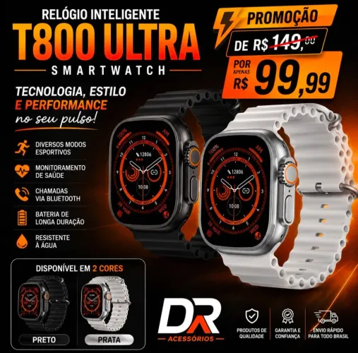 Relógio inteligente T800 ultra Smartwatch