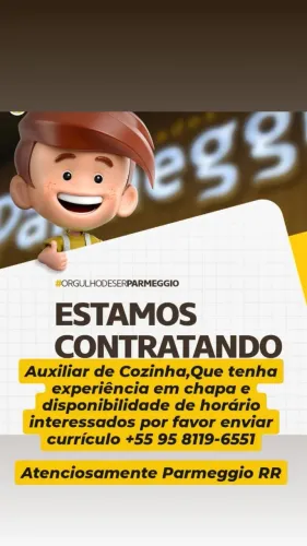 Vaga para auxiliar de cozinha