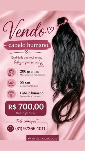 Cabelo humano e rommanel