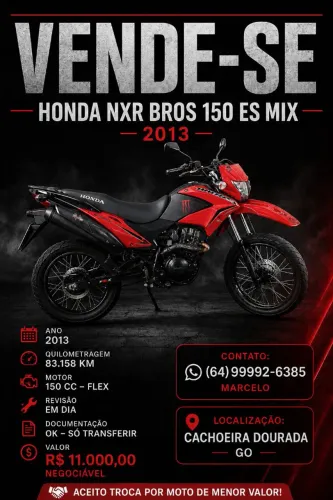 Honda nxr Bros ES mix 2013