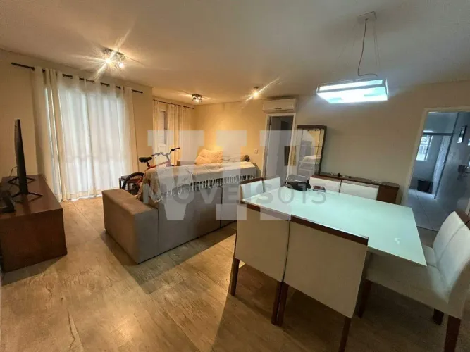 Apartamento para locação com 84 m² mobiliado no Condomínio Acqua Play em Santos