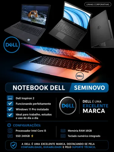 Notebook Dell i5 16Gb