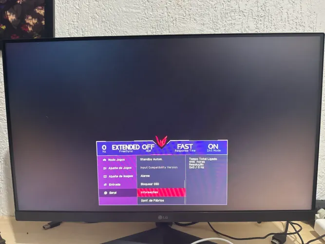 Monitor LG UltraGear 144Hz 24 polegadas