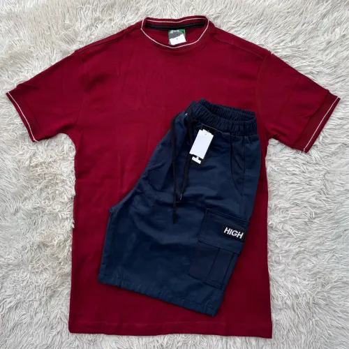 Kit Camisa Suedine e Bermuda Sarja