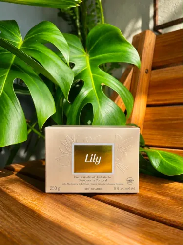 Creme Acetinado Hidratante Desodorante Corporal Lily 250g O Boticário - Novo e Lacrado