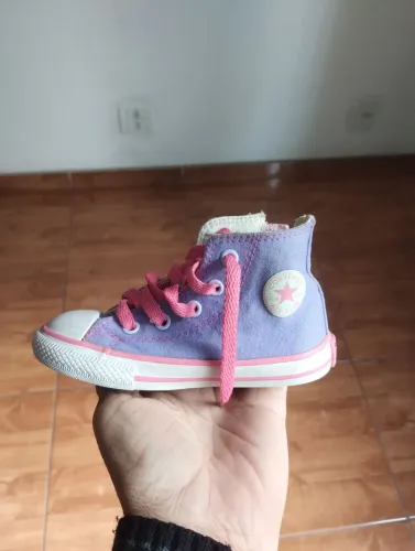 Tênis lilás ALL star Converse infantil feminino