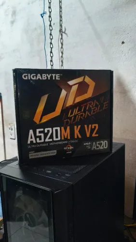 PLACA MÃE A520M K V2 NOVA NA CAIXA