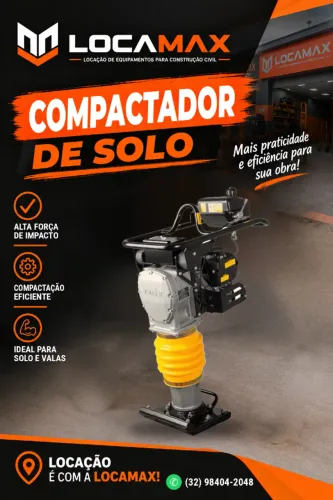 Aluguel de compactador de solo
