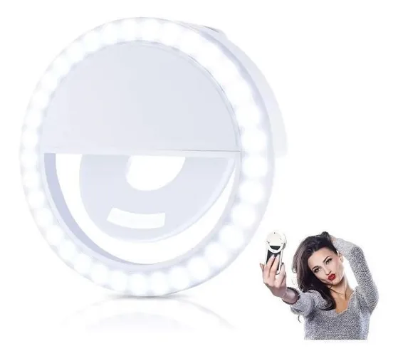 Clipe Anel Luz Led Pra Selfie Ring Light Celular