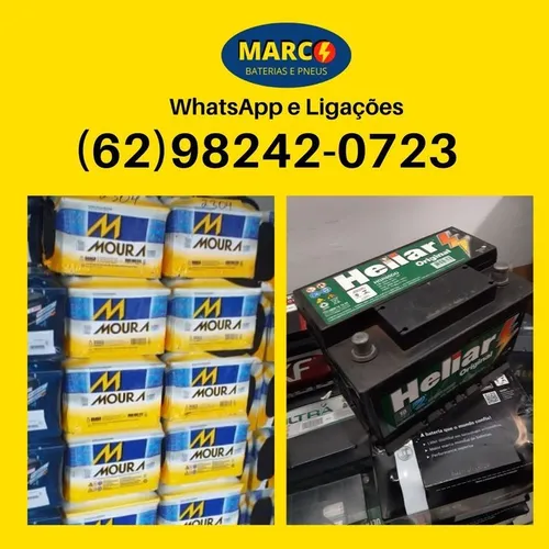 Bateria 60Ah Moura (Entrega Grátis) NOVA e USADA