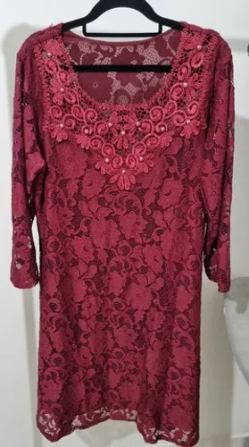 Vestido Festa em renda GG