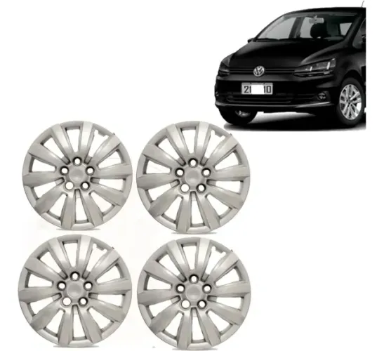 Jogo 4 Peças - Calota Aro 15  - Volkswagen Fox / Space / Polo 2014 - Grid