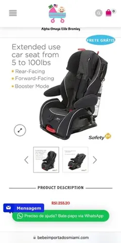 Cadeirinha SAFETY 1st Alpha omega elite