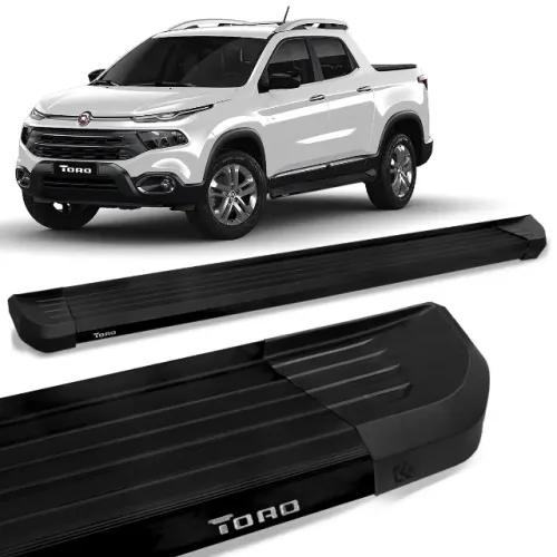 Estribo Fiat Toro Alumínio Preto - CK041