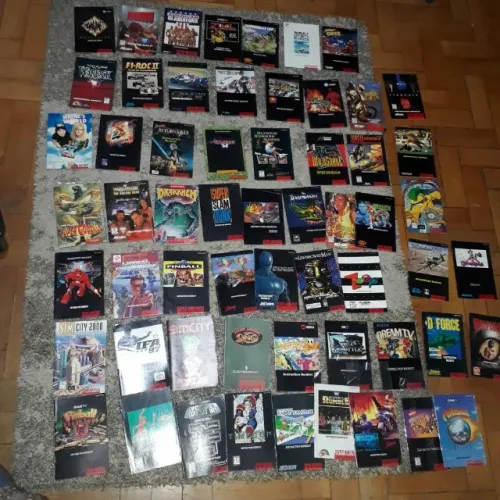Super Nintendo Manuais Lista Originais Versão Usa Lote Coleção leia