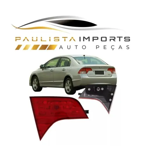 Lanterna New Civic 2007 2008 2009 2010 2011 ( Tampa Mala 
