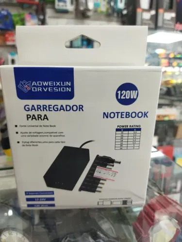 Fonte universal para notebook 120wats 