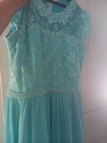 Vestido azul tiffany 