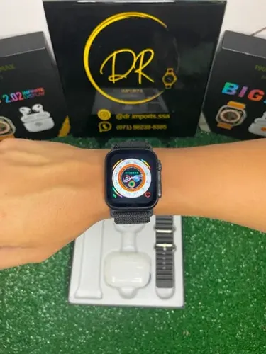 Combo T900 Ultra Max + Fone de Ouvido sem Fio AirPods Película brinde