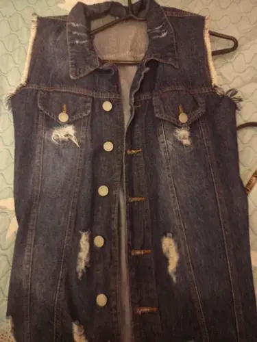 Max Colete Jeans Azul