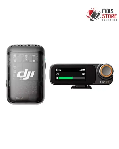 Microfone Dji Mic 2 (1 TX + 1 RX) (Novo/Lacrado)