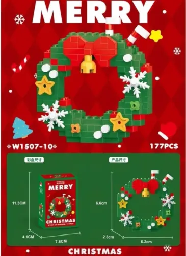 Kit de Construção Natalino - Guirlanda de Natal