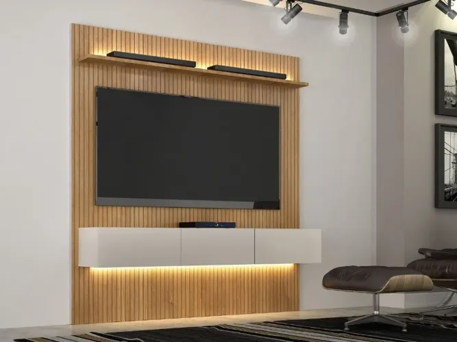 Home Suspenso Curitiba 1.79 70? Com Led - Cinamomo/Off White l765