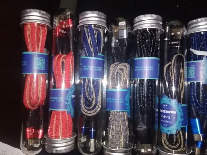 Cabo Inova ( Sansung , Motorola & Iphone ) . 2.4a Tipo-c Carga Rápida 1 E 2 Metro