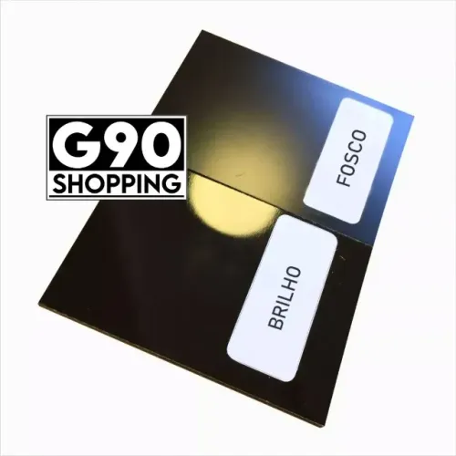 Chapa ACM Preto - Modelo Brilhante/Fosca 