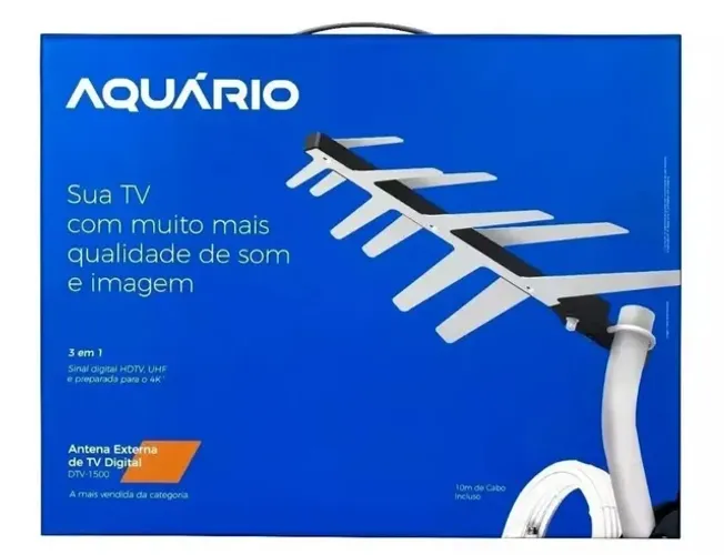 Antena Externa para TV digital com cabo 