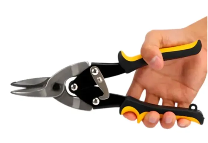 Tesoura de Corte Reto Avuação Profissional 25cm BT-390 para Chapa de Ferro, Aço e Inox 