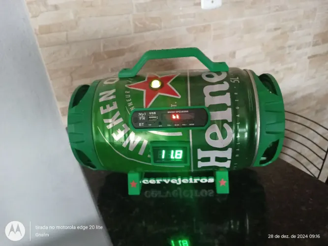 Caixa de Som Bluetooth Heineken