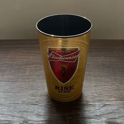 copo budweiser dourado