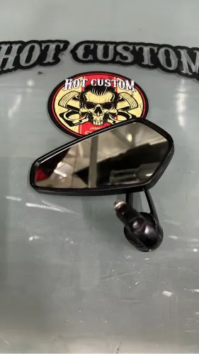 Espelho Retrovisor para ponta de Guidão Moto