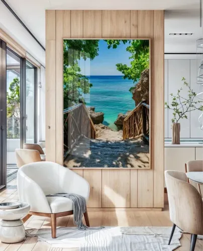 Quadro Decorativo Paisagem Tropical